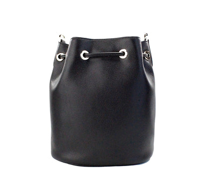 Kate Spade Rosie Medium Black Pebble Leather Bucket Bag