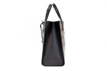 Marc Jacobs Mini Grind Signet Printed Leather Crossbody Tote