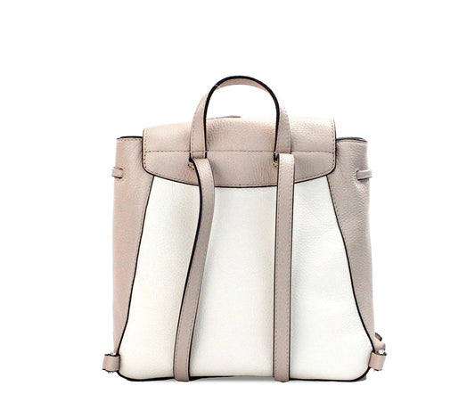 Kate Spade Leila Colorblock Warm Beige Leather Medium Backpack