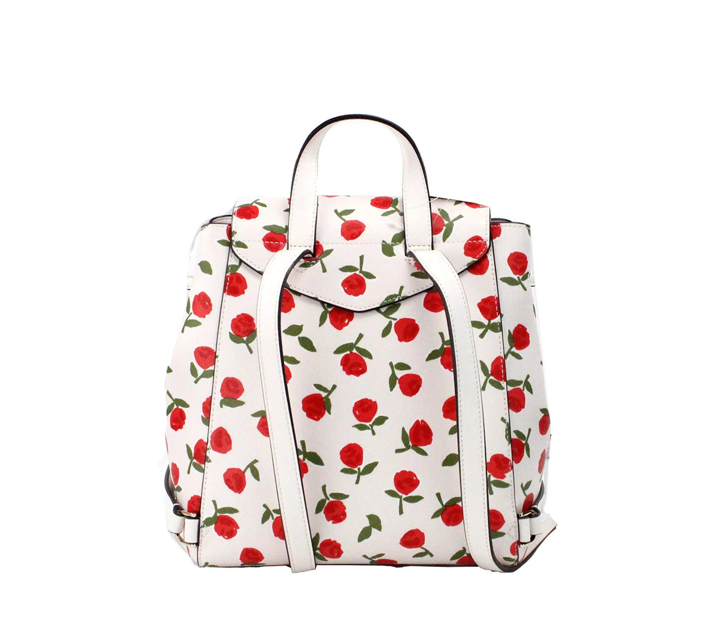 Kate Spade Lizzie Medium Festive Rosette Leather Flap Backpack