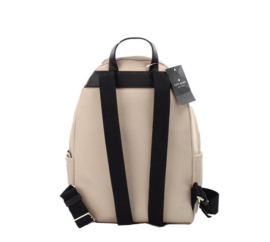 Kate Spade Medium Warm Beige Nylon Backpack
