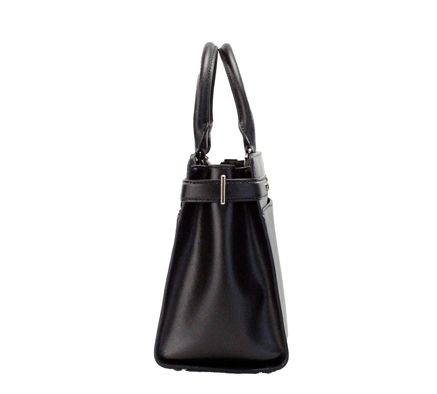 Kate Spade Staci Medium Black Saffiano Leather Satchel Bag