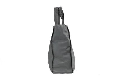 Burberry Trench Charcoal Grey Extra Large Nylon Branded Tote